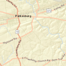 Parkesburg Street Map