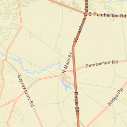 Vincentown Street Map
