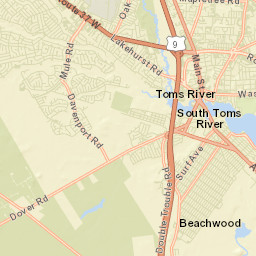 Toms River Street Map