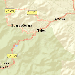 Alcudia de Veo Street Map
