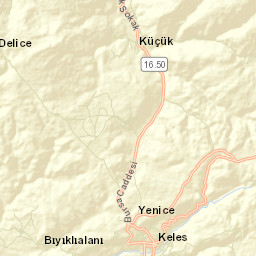 Keles Street Map