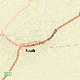 Saatlı Street Map