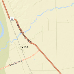 Vina California Street Map