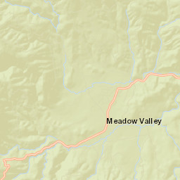 Meadow Valley California Street Map