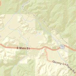 Quincy Junction California Street Map