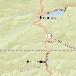 Rollinsville Colorado Street Map