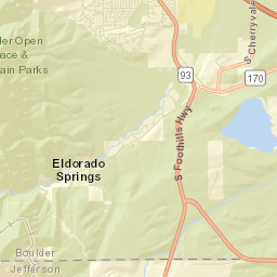 Marshall Colorado Street Map