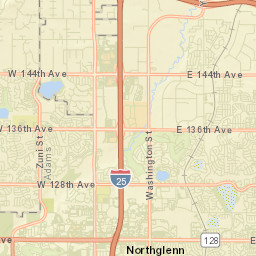 12557 Huron St Westminster CO Street Map