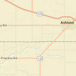 Ashland Street Map