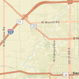 Macon County Street Map