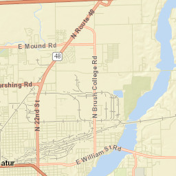 3137-3205 East Harrison Avenue, Decatur Street Map