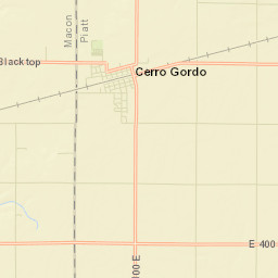 Cerro Gordo Street Map