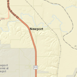 Newport Street Map