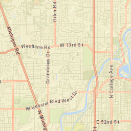 Broad Ripple Street Map