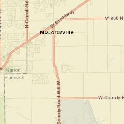 McCordsville Street Map