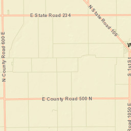 6101-6125 East 650 North, Wilkinson, IN Street Map