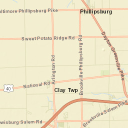Swanktown Ohio Street Map