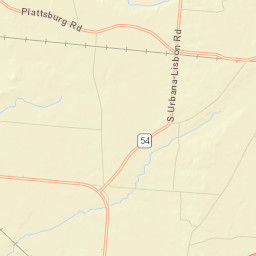 Plattsburg Ohio Street Map