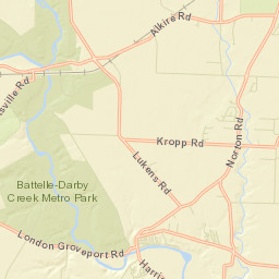 Georgesville Ohio Street Map