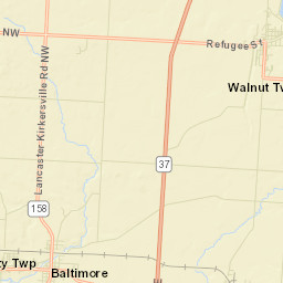 Millersport Ohio Street Map