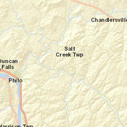 Philo Ohio Street Map