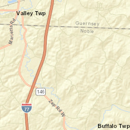 Pleasant City Ohio Street Map