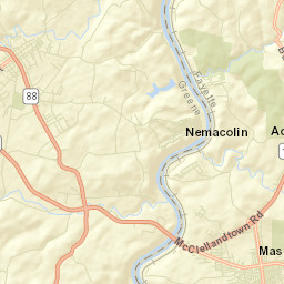 Masontown Street Map