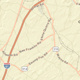 Guilford Siding Street Map