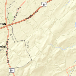 Abbottstown Street Map