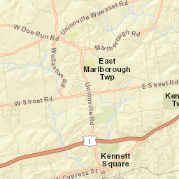 Kennett Square Street Map