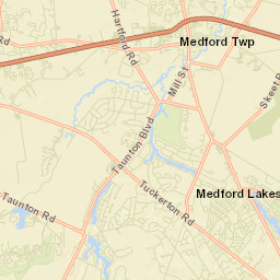Medford Lakes Street Map