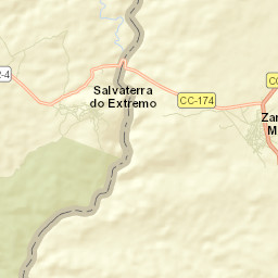 Zarza la Mayor Street Map