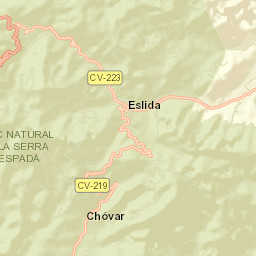 Eslida Street Map