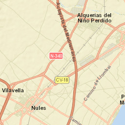 Nules Street Map