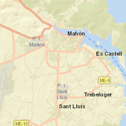 Sant Lluís Street Map