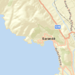 Sarandë Street Map