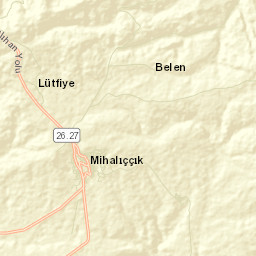 Mihalıçcık İlçesi Street Map