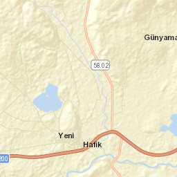 Hafik Street Map