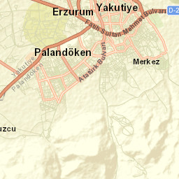 Palandöken Street Map