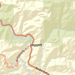 Leggett California Street Map