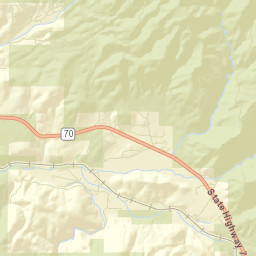 Greenhorn California Street Map