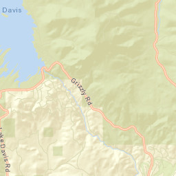 Lake Davis California Street Map