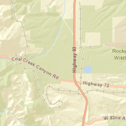 Rocky Colorado Street Map