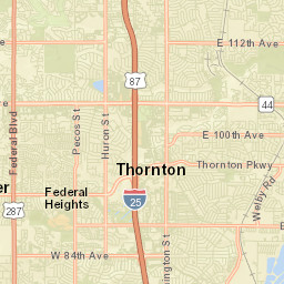 Thornton Colorado Street Map