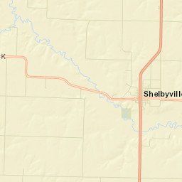 Shelby County Street Map