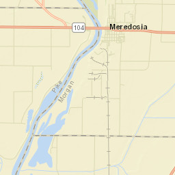 Meredosia Street Map