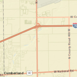 1669 North 400 West, Greenfield, IN 46140 Street Map