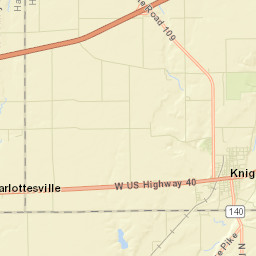 Knightstown Street Map