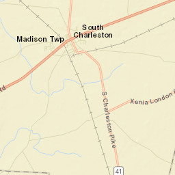 South Charleston Ohio Street Map