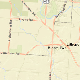 Lithopolis Ohio Street Map